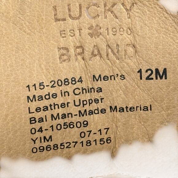 Lucky Brand Dark Brown Leather Suede Lace Up Chukka Ankle Boots Mens sz 12 M main image 13
